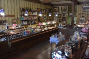 The inside of a candy shop in Columbia State Historic Park.