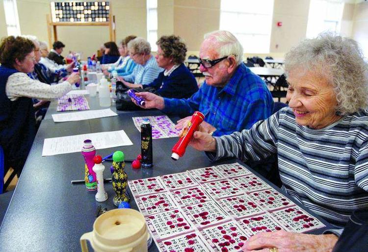 Residents playing Bingo